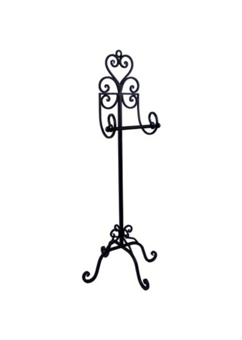 Brown Heart Toilet Roll Holder