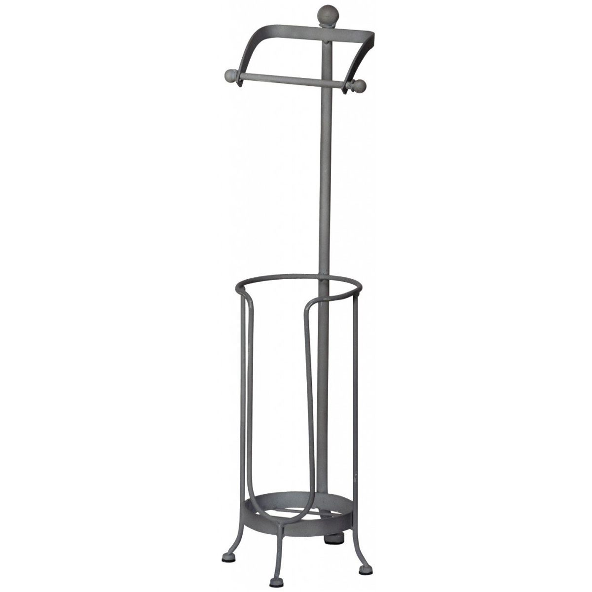 Grey Decorative Toilet Roll Holder b Interior Flair