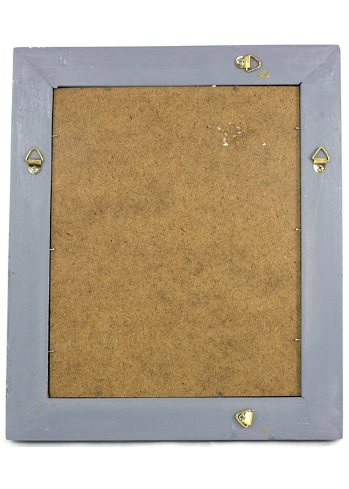 Small Silver Mirror - Back View