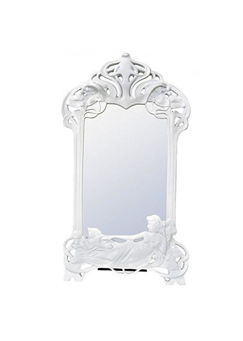 White Art Deco Mirror