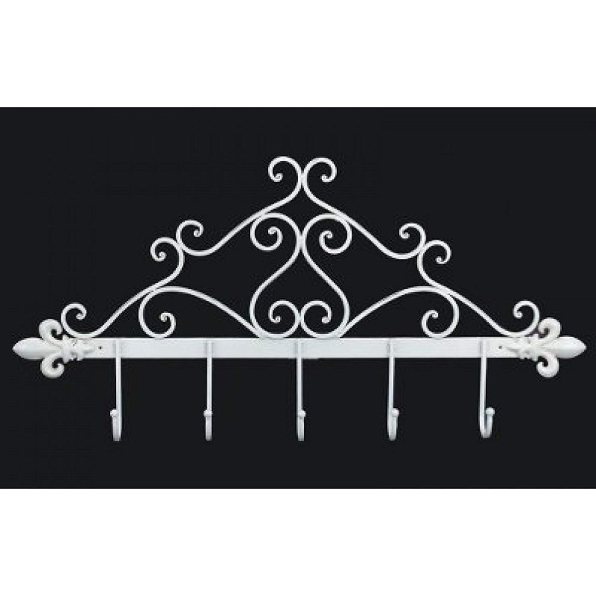 White cast iron shop hooks