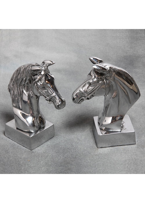 Aluminium Horse Head Bookends