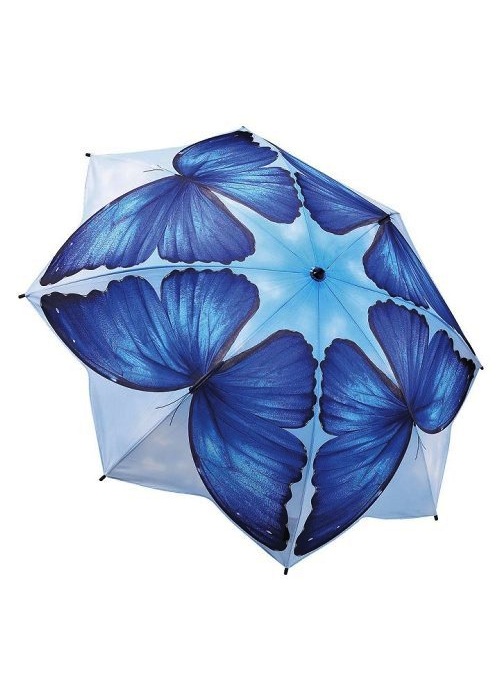 Blue Butterfly Umbrella