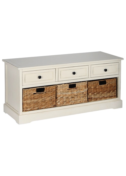 Hallway Bench Basket Seat