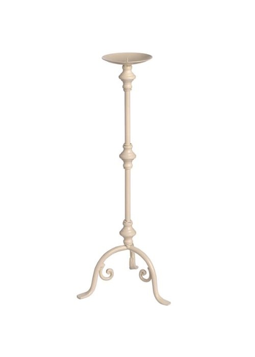 Tall Cream Candle Holder 2