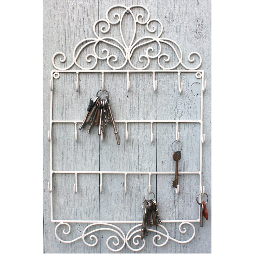 Wall Mounted Key Hooks Cream