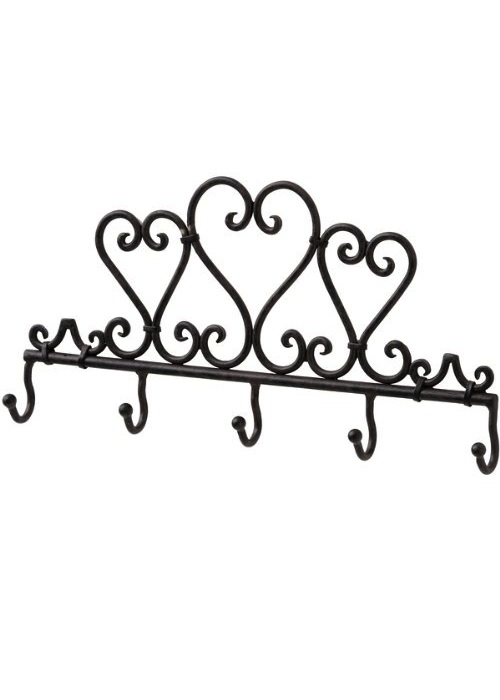 Brown Heart Wall Hooks