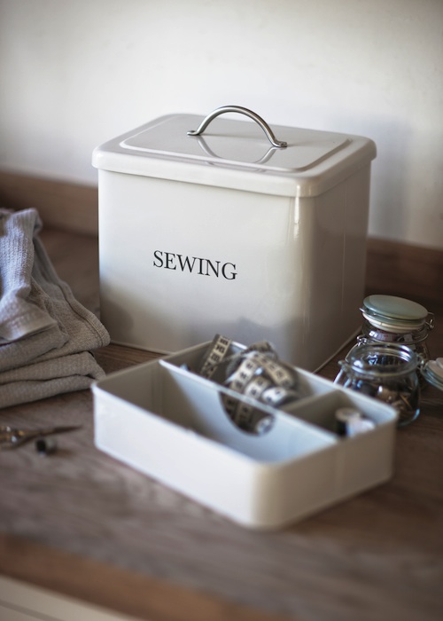 Sewing Box Storage Tin