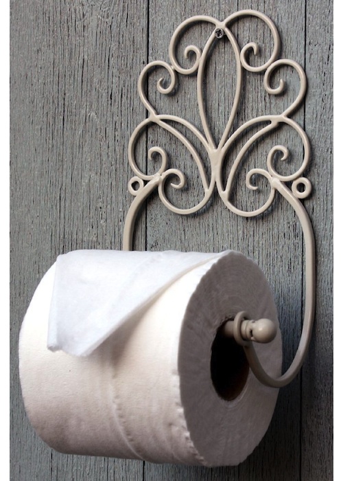 Vintage Cream Toilet Roll Holder