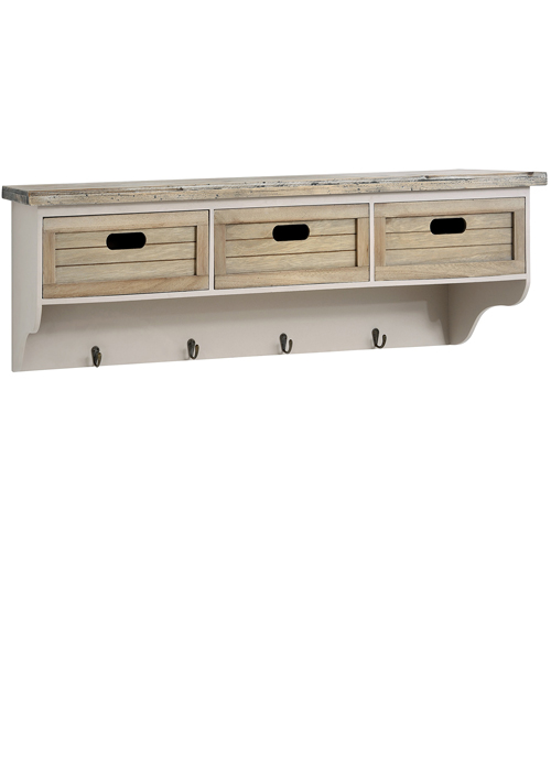 16265 wall shelf basket storage with hooks