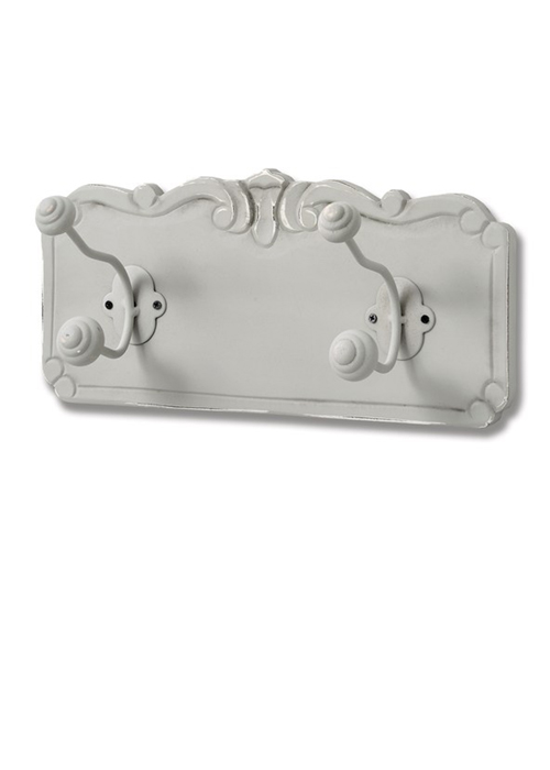 17053 shabby chic vintage hooks white