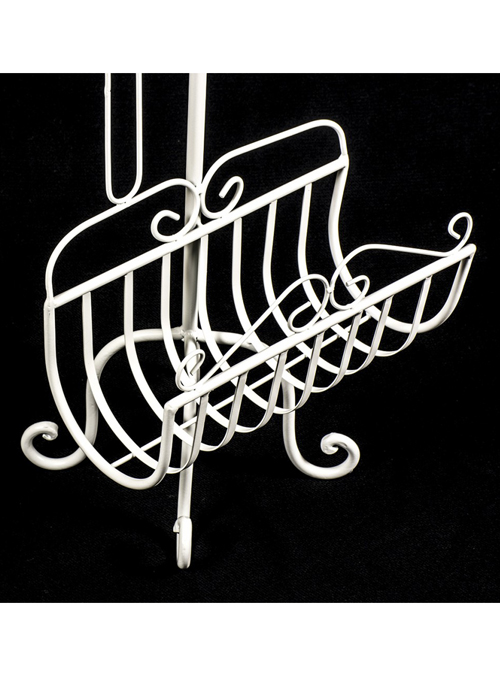 AHL013_5 bird white metal toilet roll holder