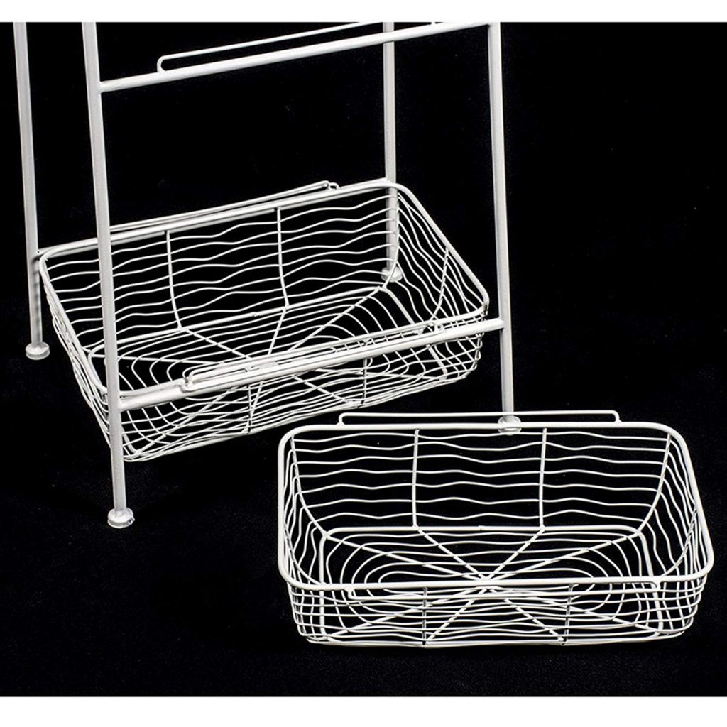 AHL038_5 white wire basket unit