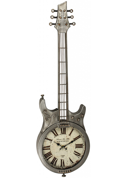 EGN001__1 metal guitar wall clock Interior Flair