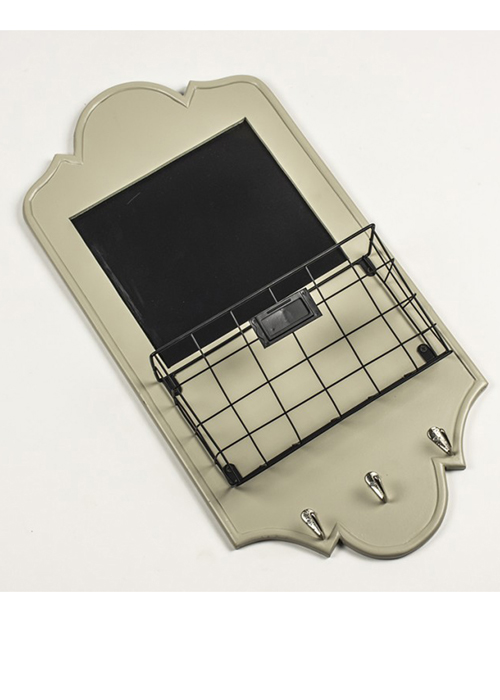 FSH013_2 memo notice chalk board hooks rack Interior Flair