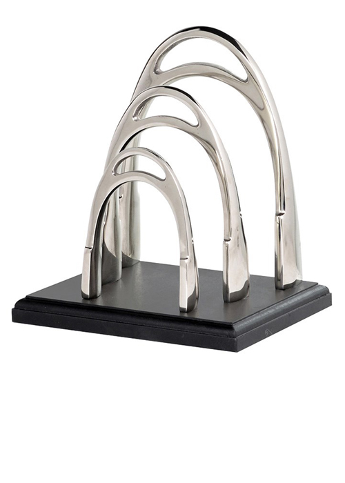 KNG315 metal chrome letter rack