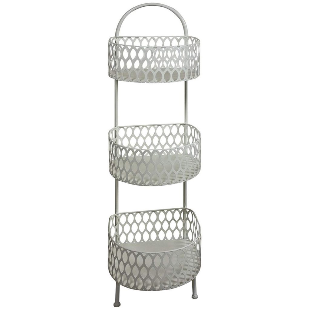 QEL017_1 grey metal basket unit