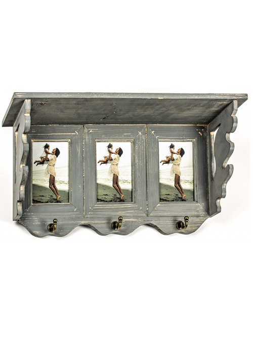 RAE002 grey picture frame shelf hooks