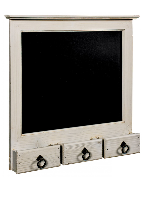 RAE009 white distressed finish black chalk board