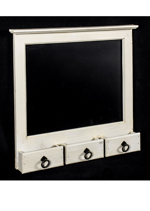 RAE009_2 white distressed finish black chalk board