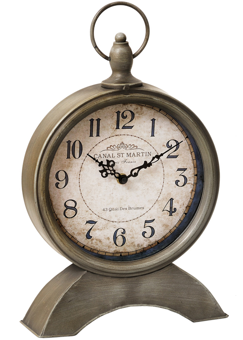 11809 pocket wathc style antique brown mantel clock Interior Flair