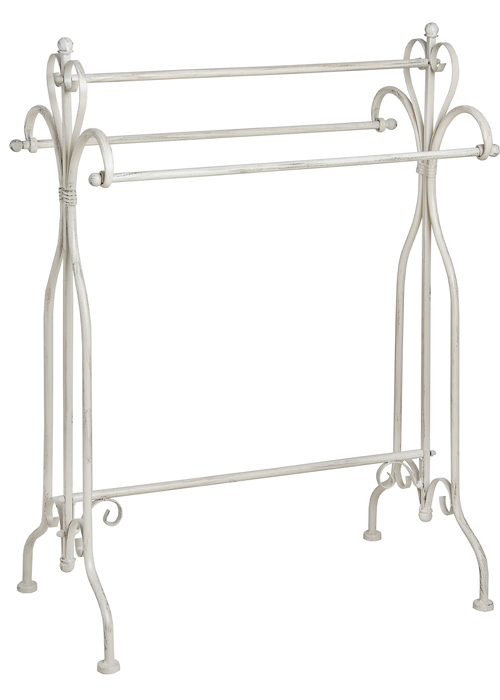 15435 antique white towel rail Interior Flair