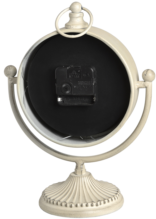 15566-b antique cream swinging mantel clock