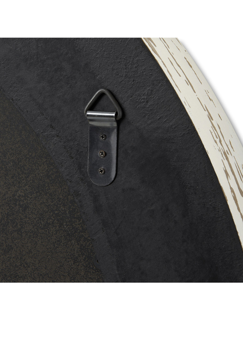 15592b french country white extra large round clock Interior Flair