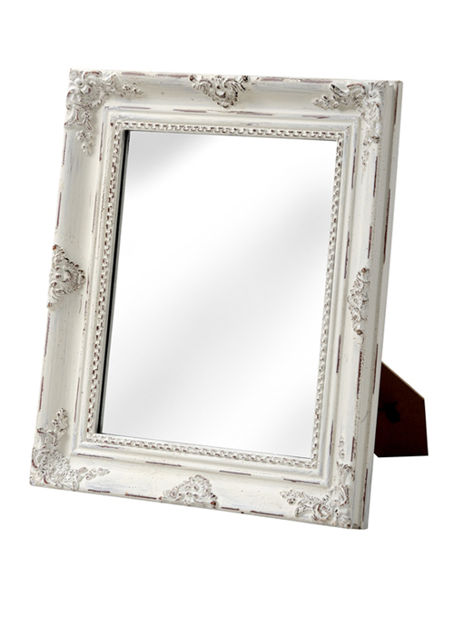 16315 antique white rectangle mirror