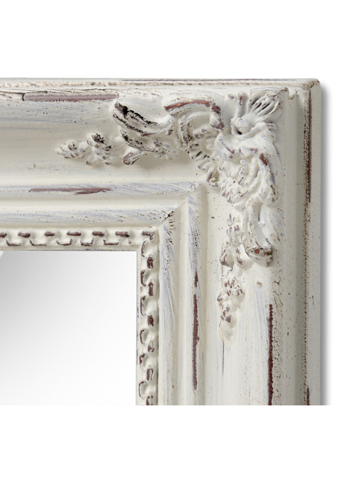 16315-b antique white rectangle mirror