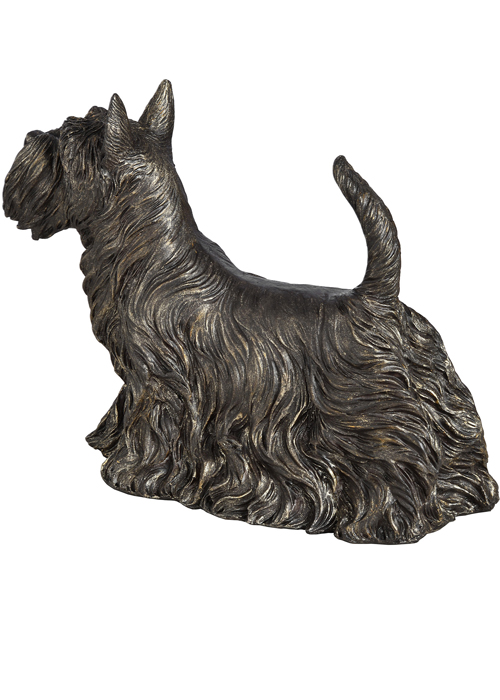 16320-a Antique Brown Scottie Dog Ornament