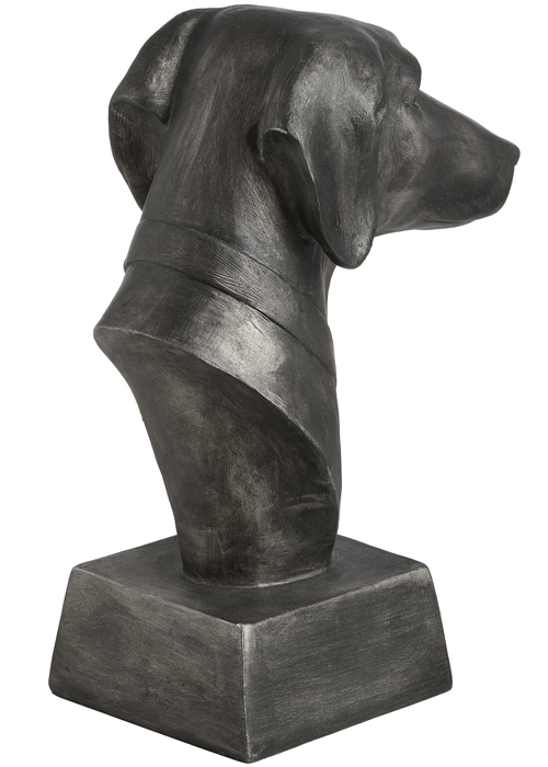 17917-c Elegant Black Whippet Dog Head Ornament