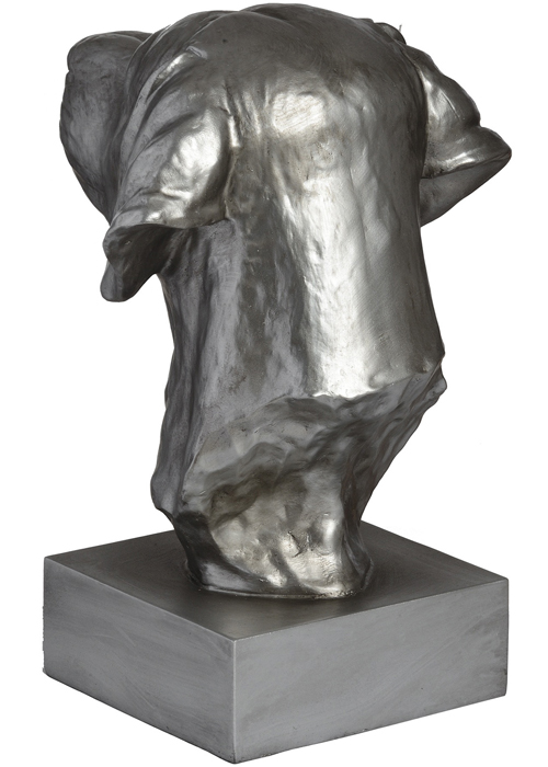 17931-b silver labrador dog head ornament