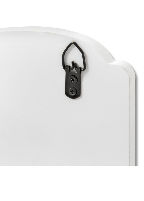 17971-a Shabby Chic White 4 Double Hooks