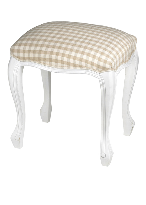 7325 white dressing table fabric stool Interior Flair