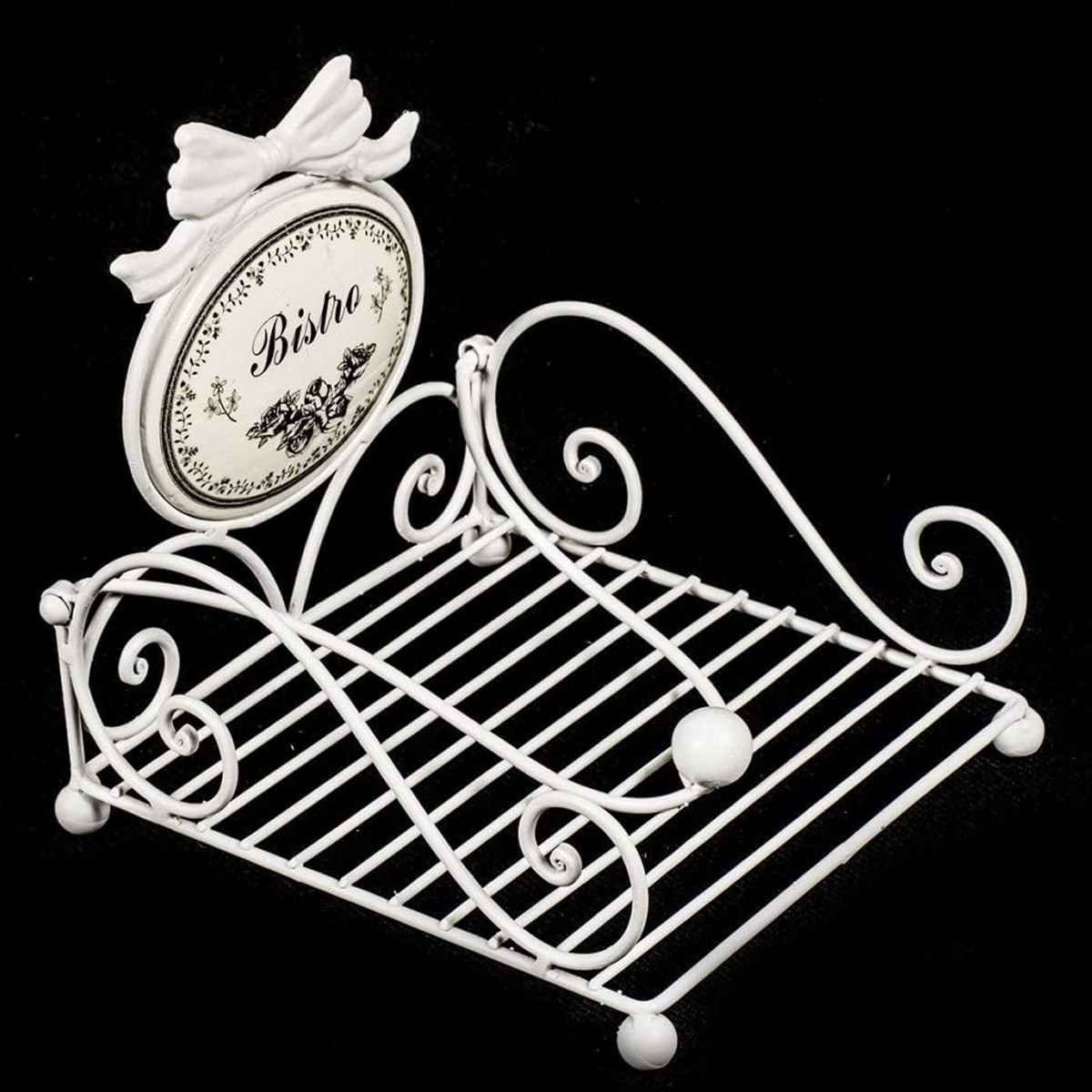 Bistro Napkin Serviette Holder White Interior Flair