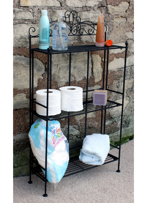 Folding SHELVES Shelf Unit in Black a