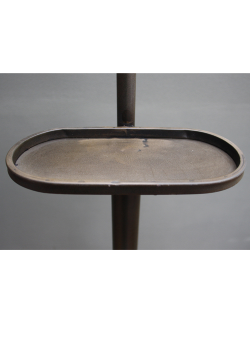 LK922_3 Brown Metal Large Valet Stand