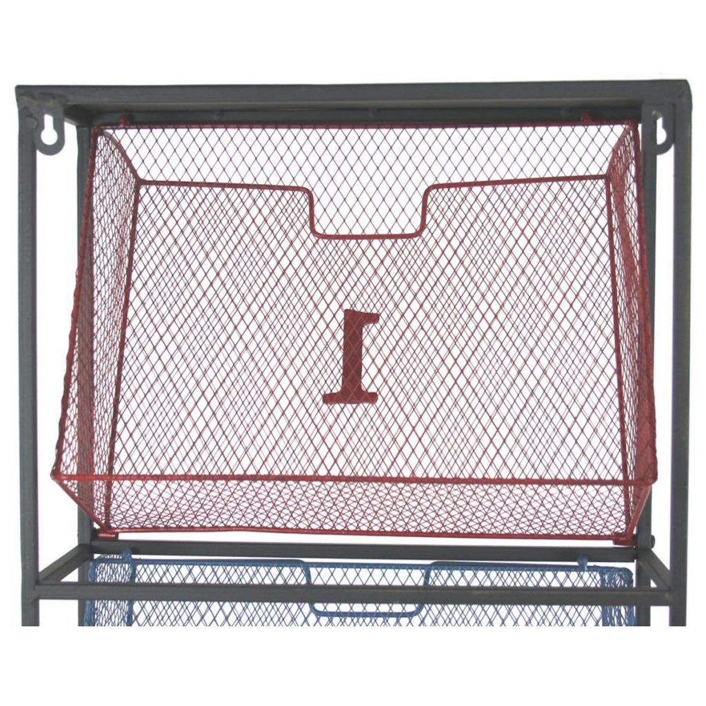 Retro Style Metal Wall Magazine Rack a