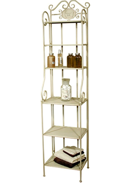 Shabby Chic Folding Display Shelving Cream