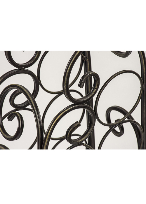 Vintage Style Black Metal Wine Rack c