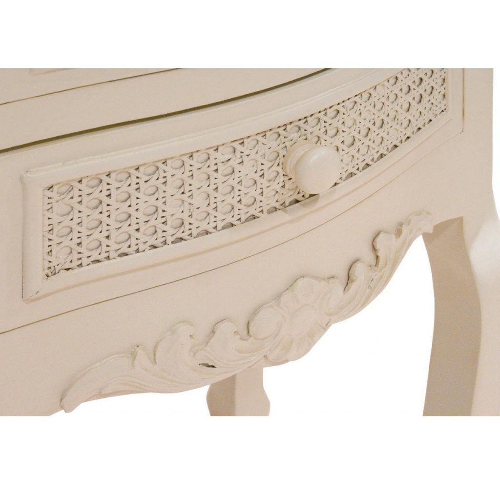 pfj005-detail-1 Off White Wood Rattan Bedside Table