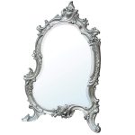 tbm116-sl-35-58 silver effect ornate mirror