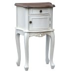 tfg002-aw French Farmhouse Soft White Bedside Cabinet