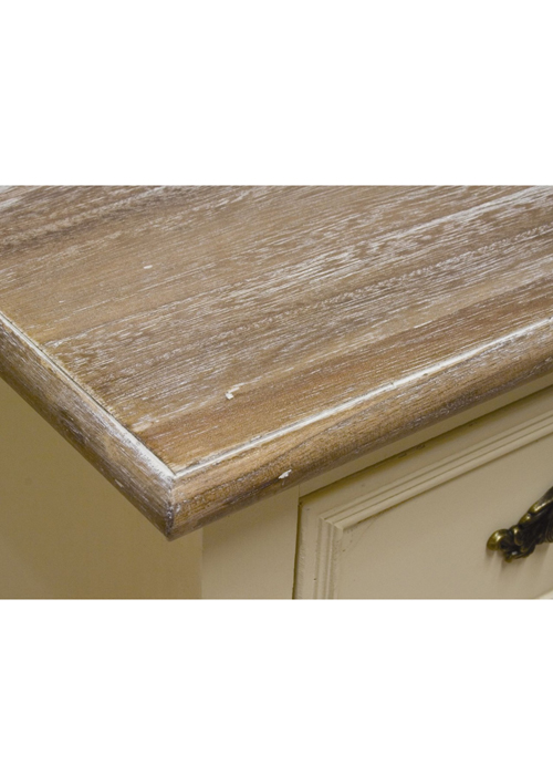 zjw003-detail-6 Cream Limed Finish Bedside Table