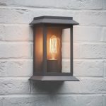 Grosvenor Light - Charcoal - with squirrel bulb - LAGV01 Outdoor Wall Lamp Light