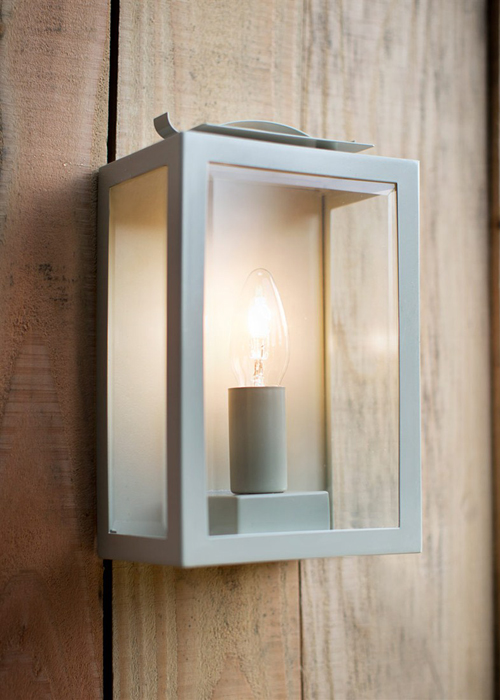 Swinbrook-Lantern-Clay---LISC02 Soft White Garden Outdoor Wall Lantern Light
