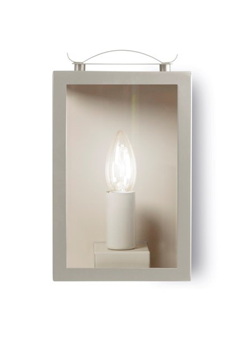 Swinbrook Lantern Clay - LISC02 Soft White Garden Outdoor Wall Lantern Light