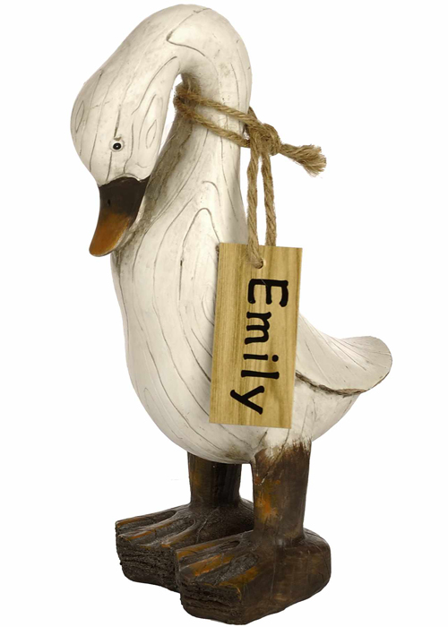 3622 Shabby Chic Indian Runner Duck Figurine Ornament EMILY Complete with Name Tag
