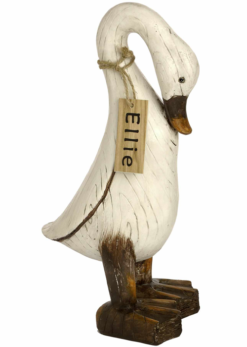 3634 Shabby Chic Indian Runner Duck Figurine Ornament ELLIE Complete with Name Tag